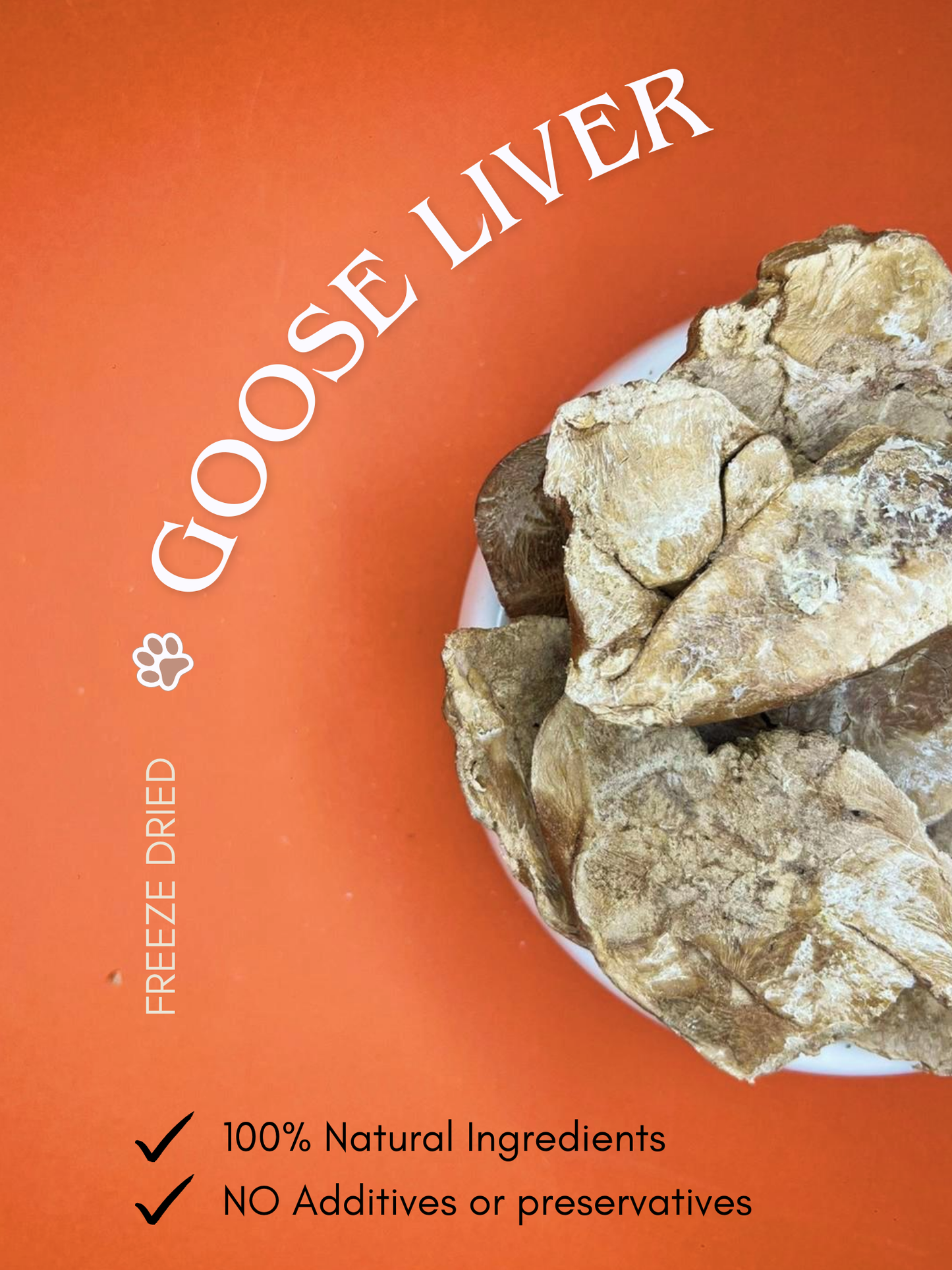 Freeze Dried Goose Liver (80G)