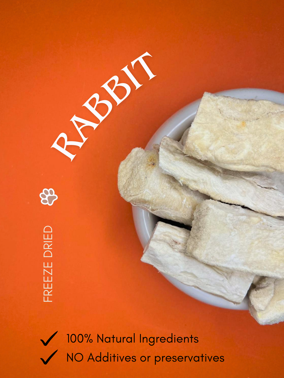 Fuzzy Dried Rabbit Freeze Dried Rabbit (50g) – Vastitude