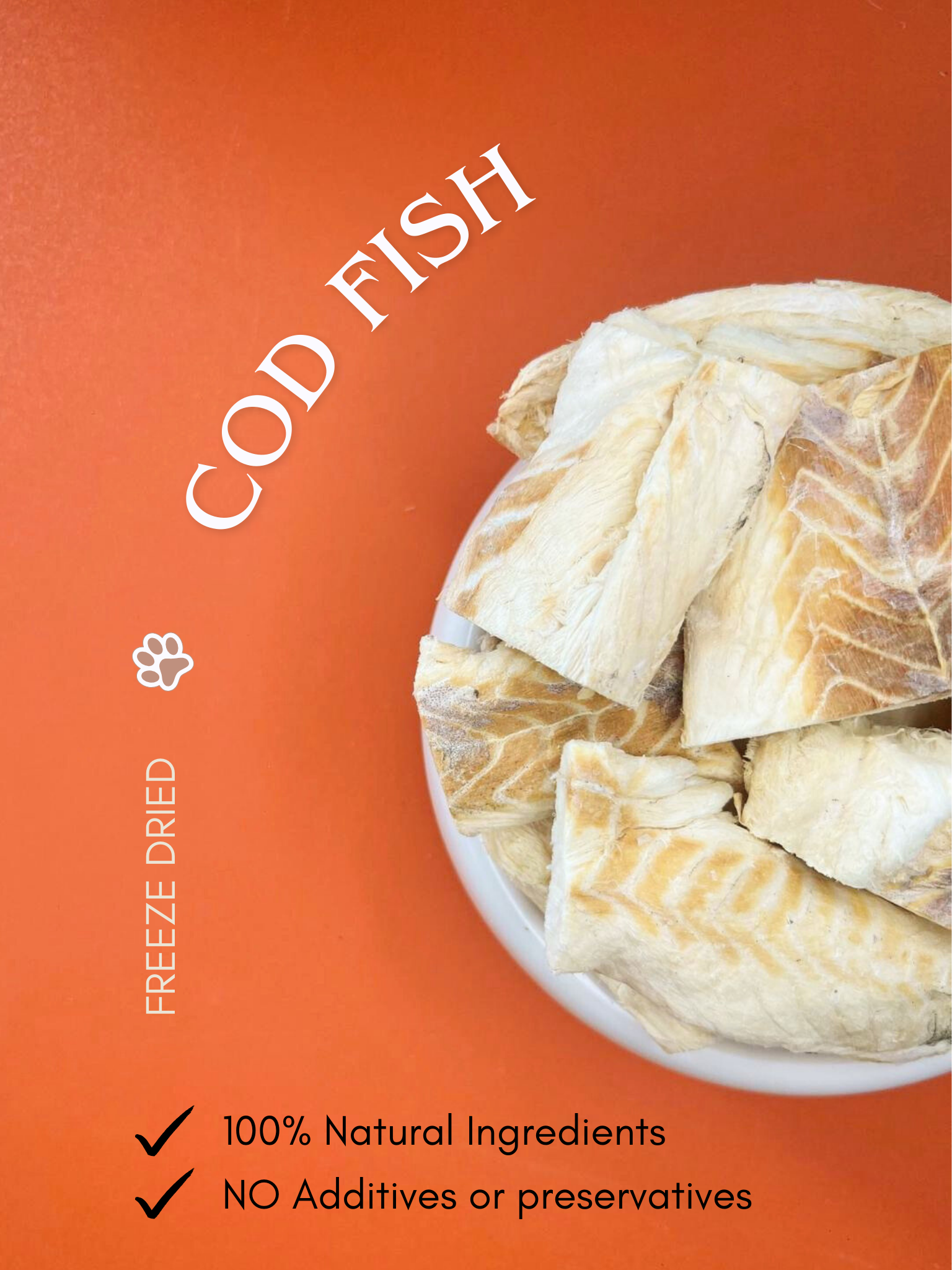 Freeze Dried Cod Fish (50G) – Vastitude